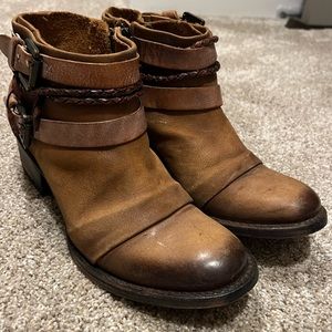 Freebird Simba Ankle Boots Western Cowboy Booties